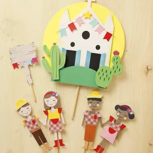 Kit Topo de Bolo Festa Junina