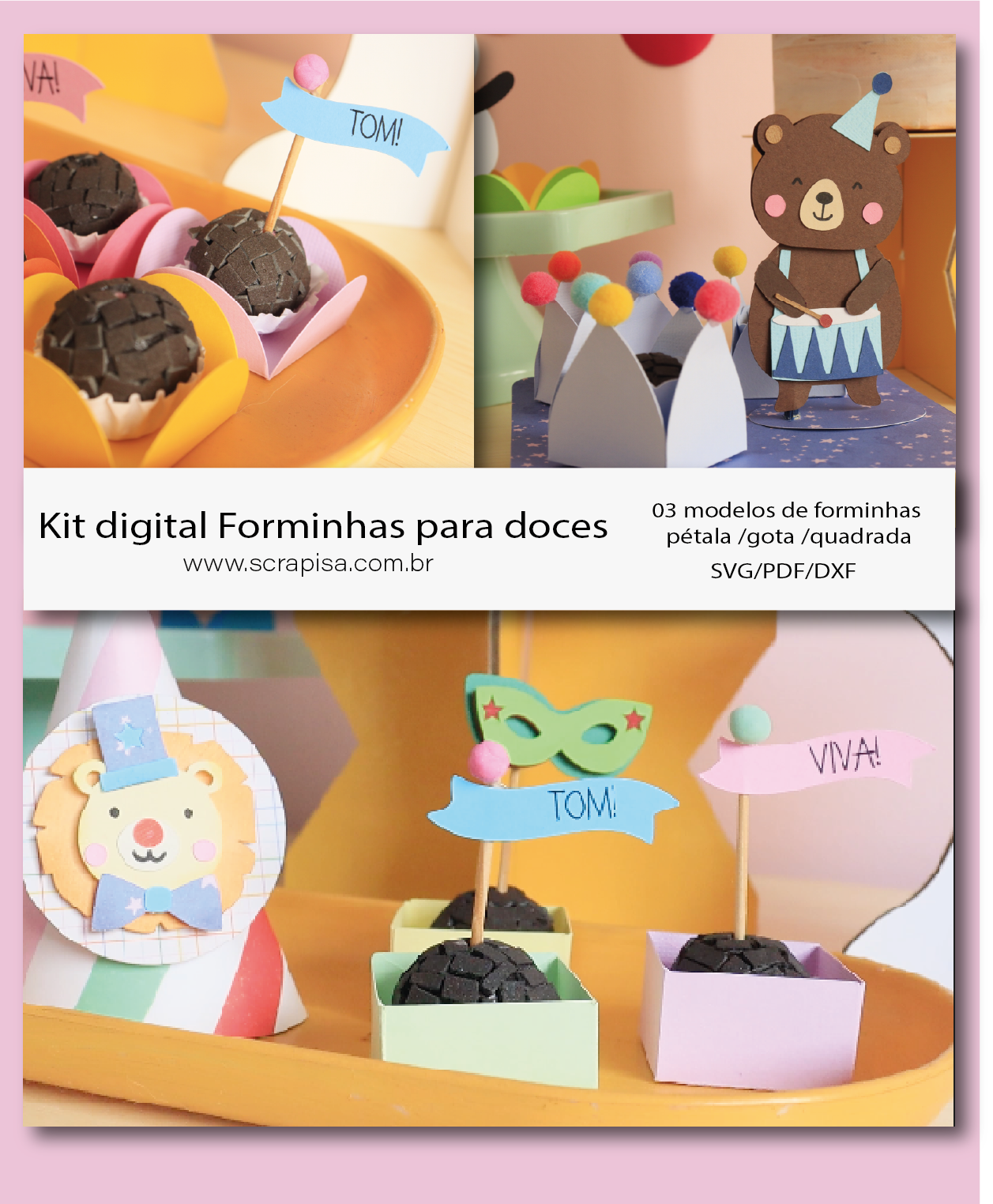 Kit digital Forminhas para doces